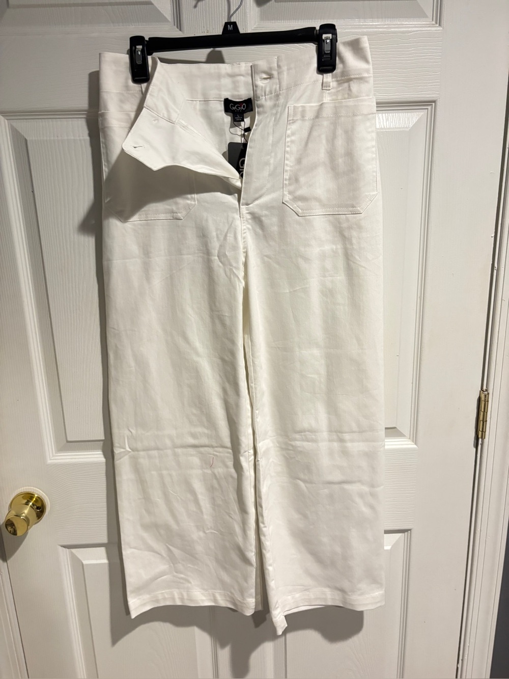 GiGio White Wide-Leg Men’s Pants